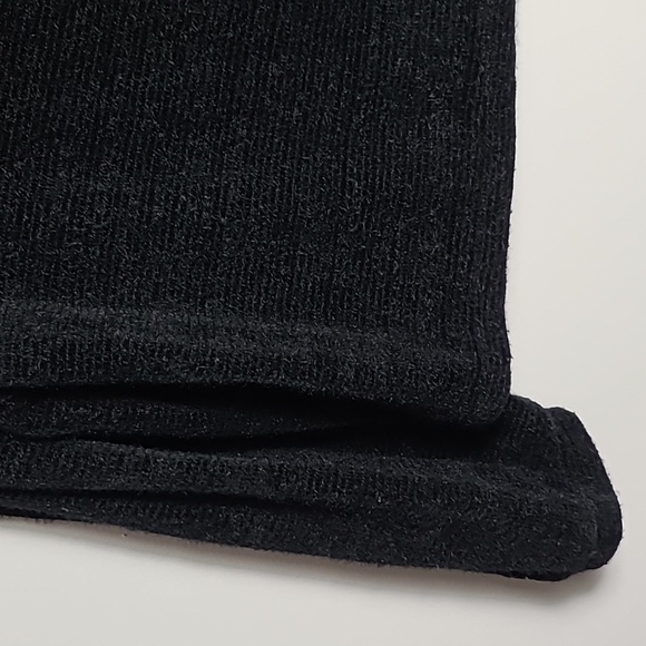 SANCTUARY Plush Teddy Mock Neck Black Sweater Size Large - Picture 11 of 16